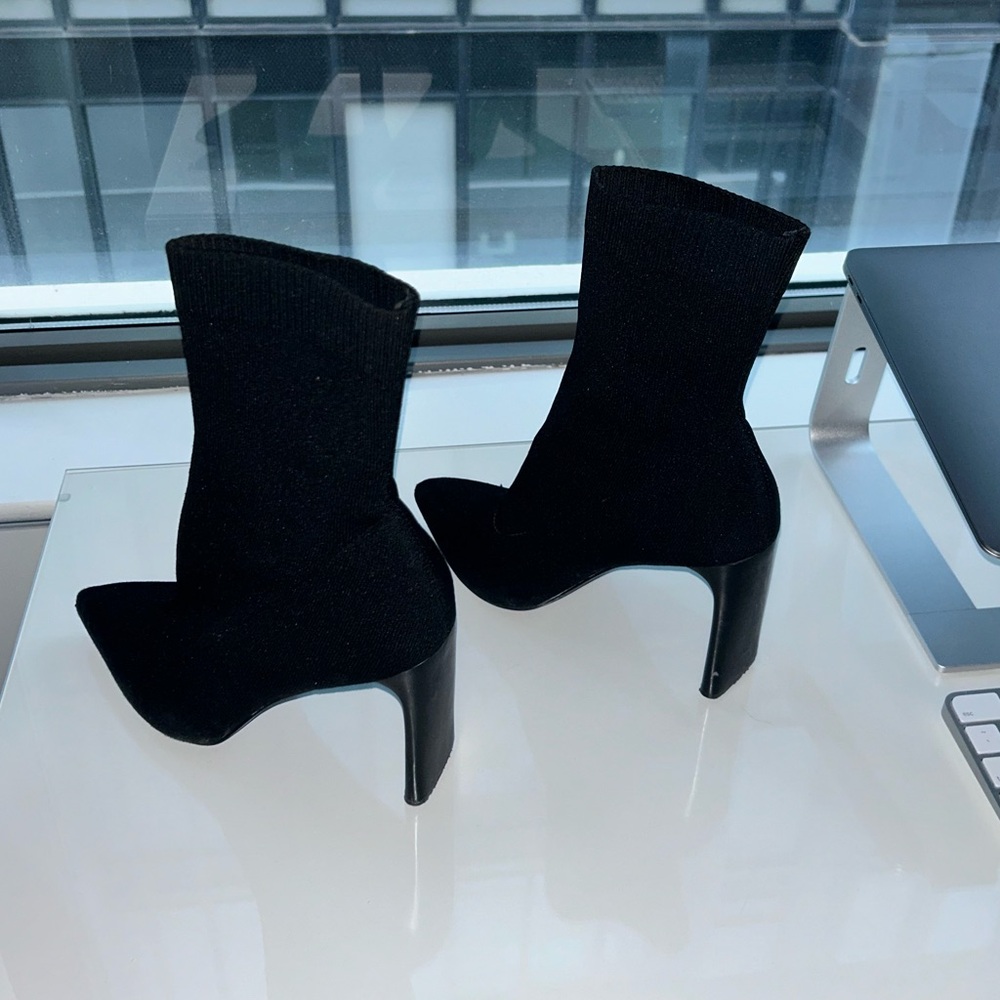 Call It Spring - Black Sock Boot Heels